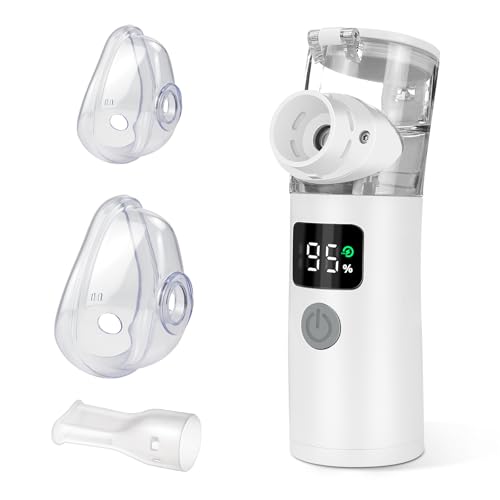 Watles Mesh Nebulizer, Type-C Charging, Automatic Cleaning, Quiet Design, Portable, New Features & Display, Home Use, JQ-WS11