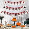 1 Set Happy Birthday Garland with Blood Home Hanging Decorations Party Supplies Halloween Birthday Banner Halloween