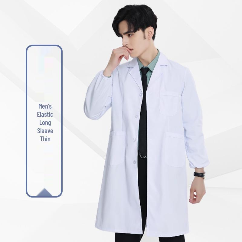 Unisex White Coat for Doctors, Students, and Laboratory Professionals - Long and Short Sleeve Options
