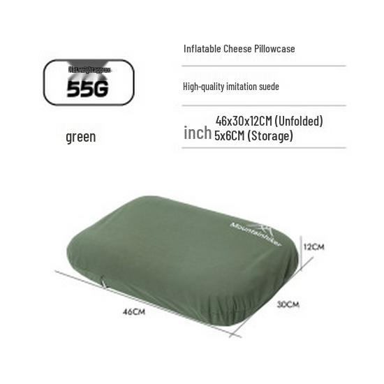 Portable U-Shaped Self-Inflating Camping Pillow