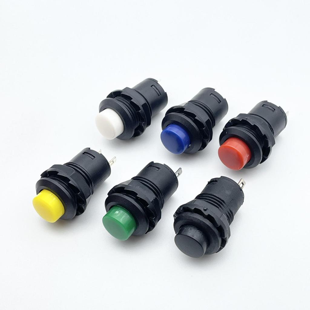DS-428/427 12mm Round Button Switch: Self-locking, Non-locking, Self-resetting Momentary Power Switch