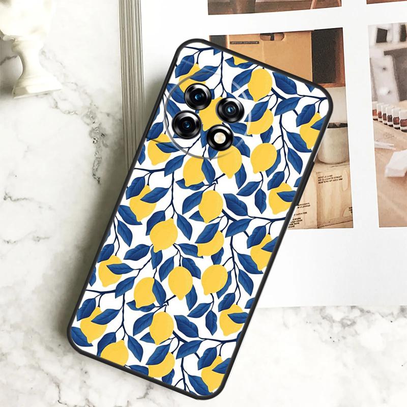 Etui Summer Fruit Lemon do OnePlus 11 12 12R 9 10 Pro 10R 9R 8T 10T Nord CE 2 3 Lite 2T N10 N20 N30 CE4