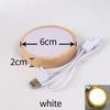 1/2/4Pcs Round Wooden LED Night Light Base for Decorative Holder Display Stand For Crystals Glass Ball Decor Art Ornament