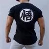 Gym Short Sleeve Fashion Japanese Anime Tops Tee Shirts Hip-Hop Unisex 100%Cotton T-Shirts 2024 New Men's Clothing S-5XL