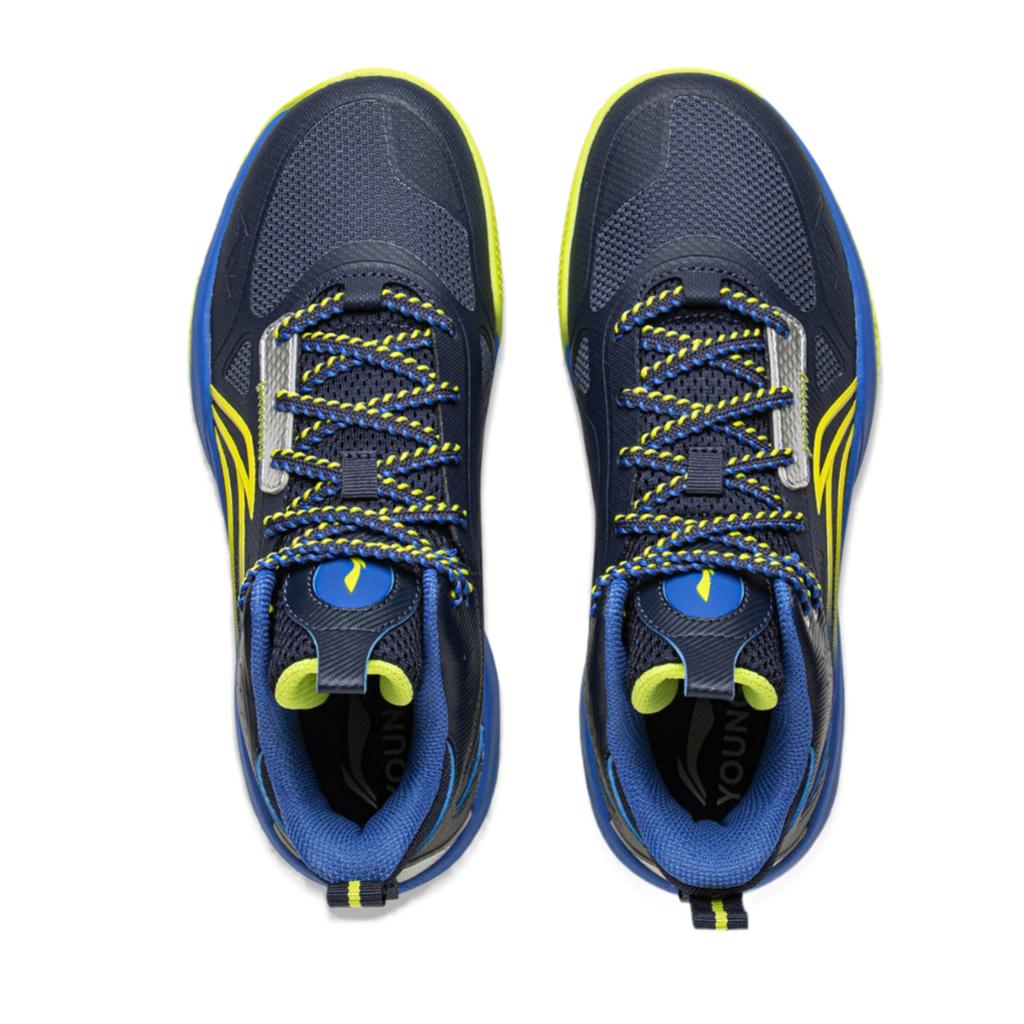 Li Ning Kids Basketball Light Energy 2 Stylish Versatile Comfortable Trendy Basketball Shoes Kids sneaker Night-Navigation-Blue YKBV101-3