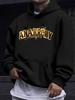 American/European Style Unisex Autumn/Winter Printed Hoodie Long-Sleeve Sweatshirt, Hardcore ANARCHY Vintage Distressed Font, Punk Subculture Street C