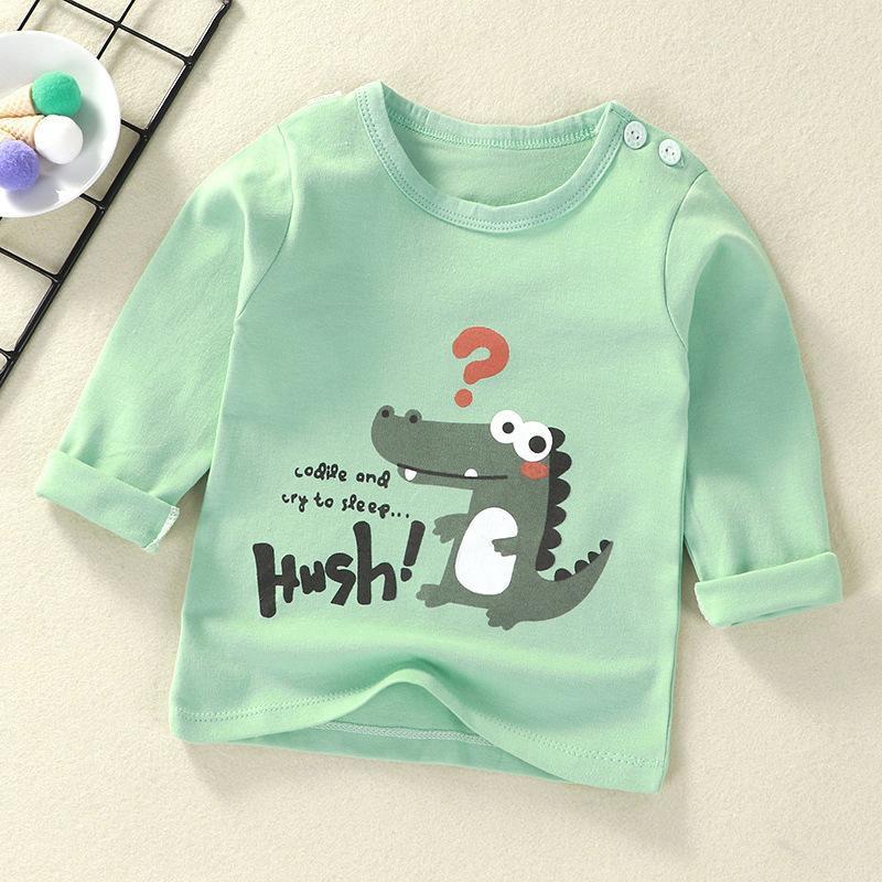 Vêtements pour enfants Garçons Filles T-shirt Vêtements pour enfants Dessus de dessin animé Manches longues Vêtements pour bébé Automne Hiver Coton Imprimé Sweat-shirt