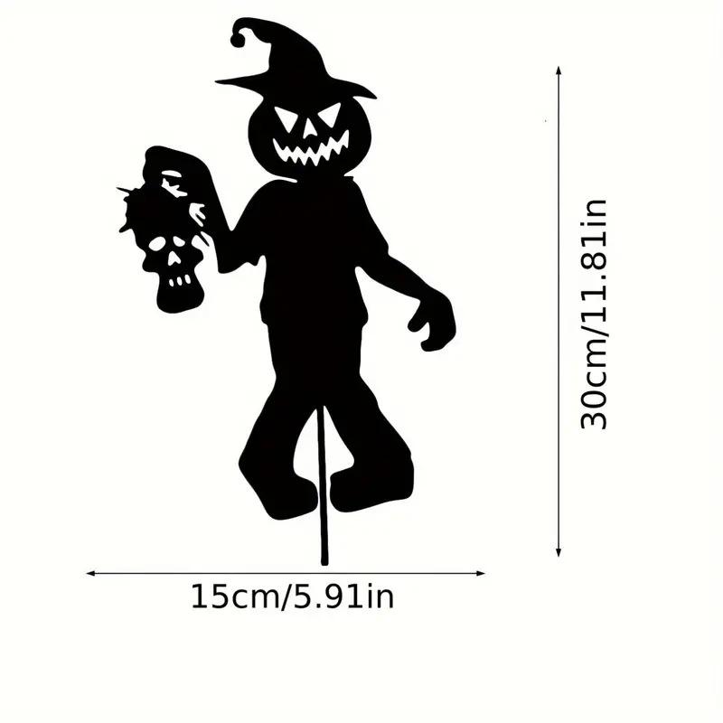 New Metal Iron Art Ghost Little Devil Halloween Garden Stake