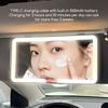 Car Interior Mirrors Sun Visor Plate LED HD Makeup Mirror for Girls Women Rechargeable Fill Light Universal Thin Vanity Mirror