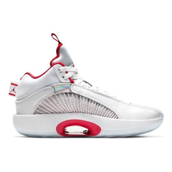 Jordan 35 Low White Fire Red - CQ9433-100