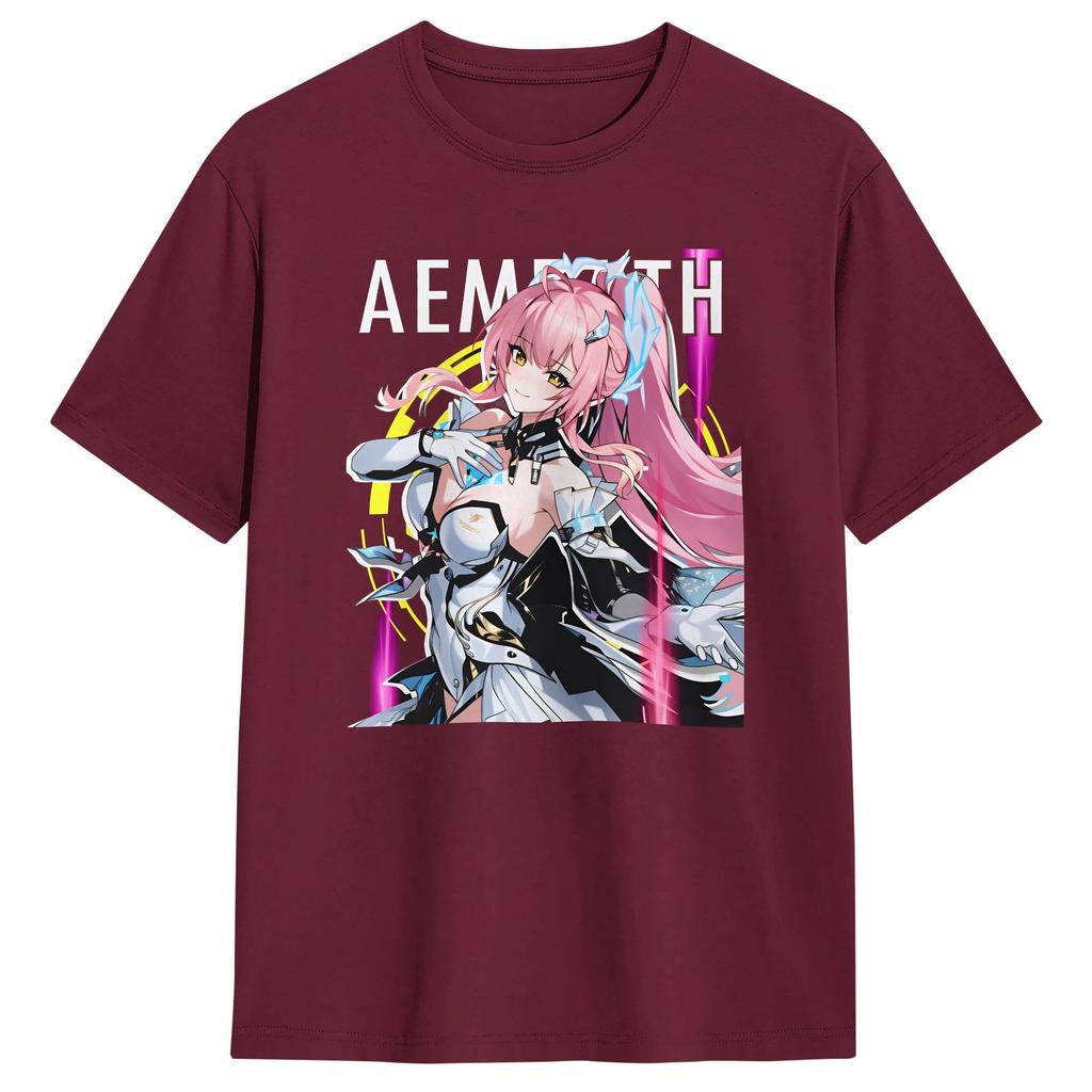 Leisure Wuthering Waves Characters Tshirt Unisex Crewneck 100 Cotton T Shirts Short Sleeve Tees Plus Size Clothes