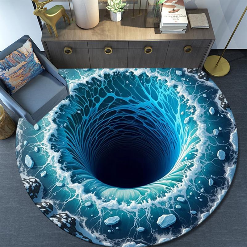 

Cartoon Print Round Area Rug,Carpet Rug for Living Room Bedroom Sofa Playroom Decor,Non-slip Floor Mat 80cmx80cm