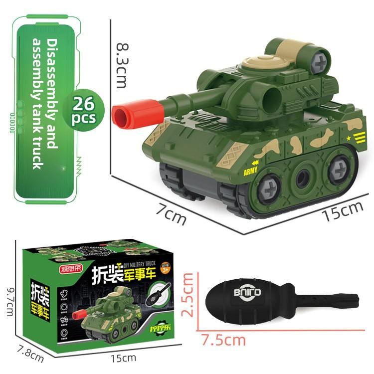 Rettungsauto Sprinklerwagen Tank Flugzeug Polizei Motorrad Abnehmbares Spielzeugset Für Kinder