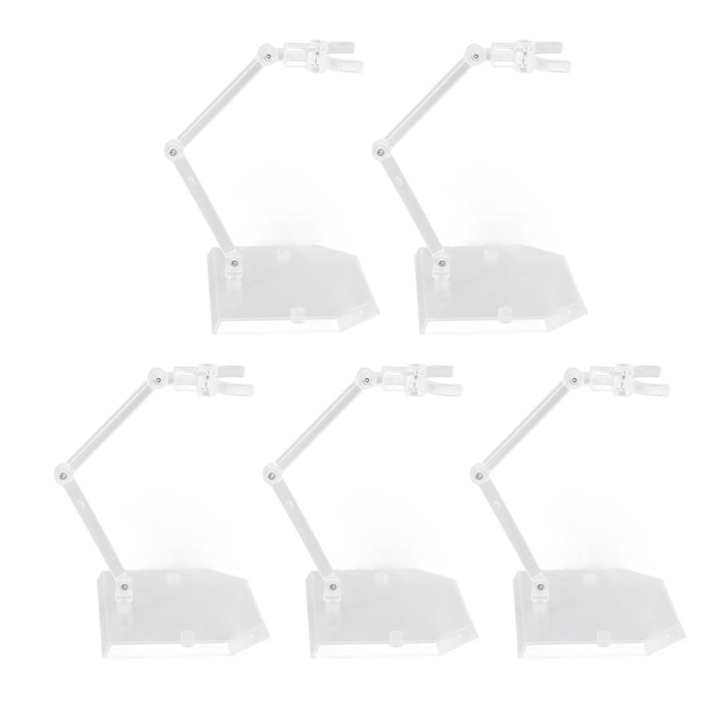  Packs Action Figure Stand Doll Model Support Multi Functional Adjustable Figure Holder Transparent