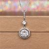 New Brilliant Crystal Cubic Zircon Bridal Wedding Necklace High Quality Silver Plated Fashion Luxury Women Jewelry