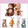 Crafted Lifelike Sleeping Newborn Baby Doll With Rotatable Limbs**
