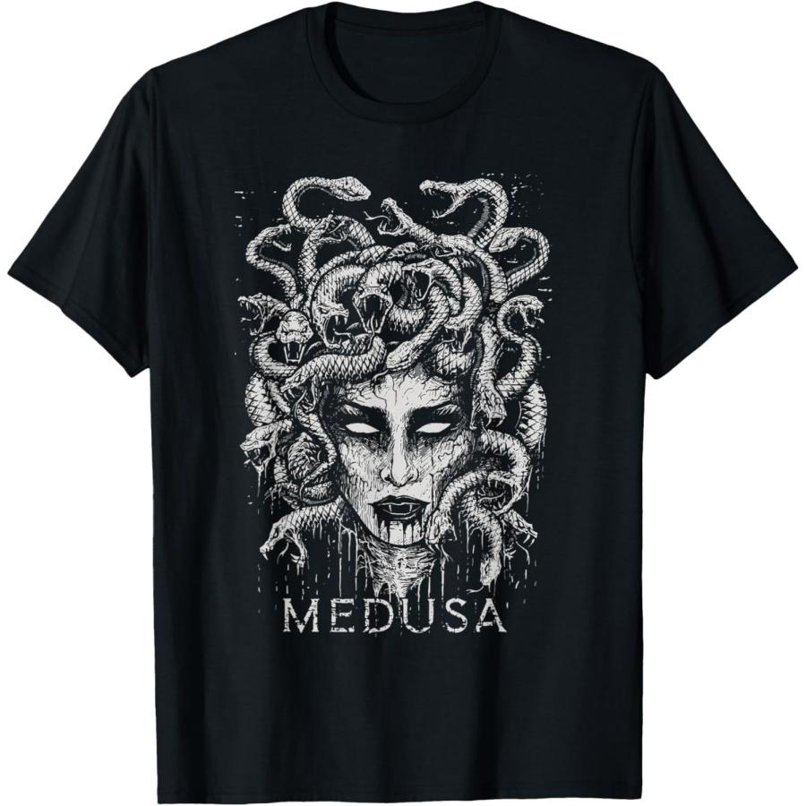 Футболка с принтом The Female Gaze Medusa Distressed Band _ Goddess World Tour S