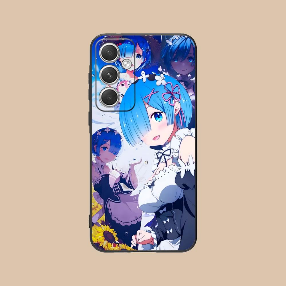 ReZero Rem Waifu Mobile Phone Case for Samsung Galaxy S26 S25 S24 S23 S22 S21 S20 Note20 Plus FE Ultra Colorful Cover Cellphones