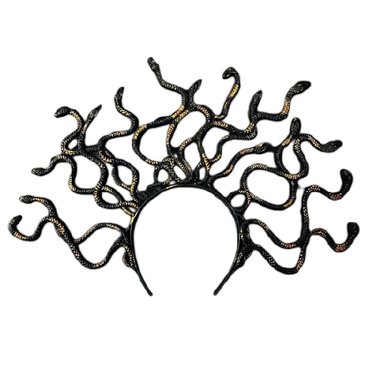 

Halloween Snake Costume Hair Band Women Greek Mythology Headband Stage Props