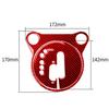 2Pcs Red Carbon Fiber Interior Automatic Gear Shift Cover Trim For Nissan 370Z