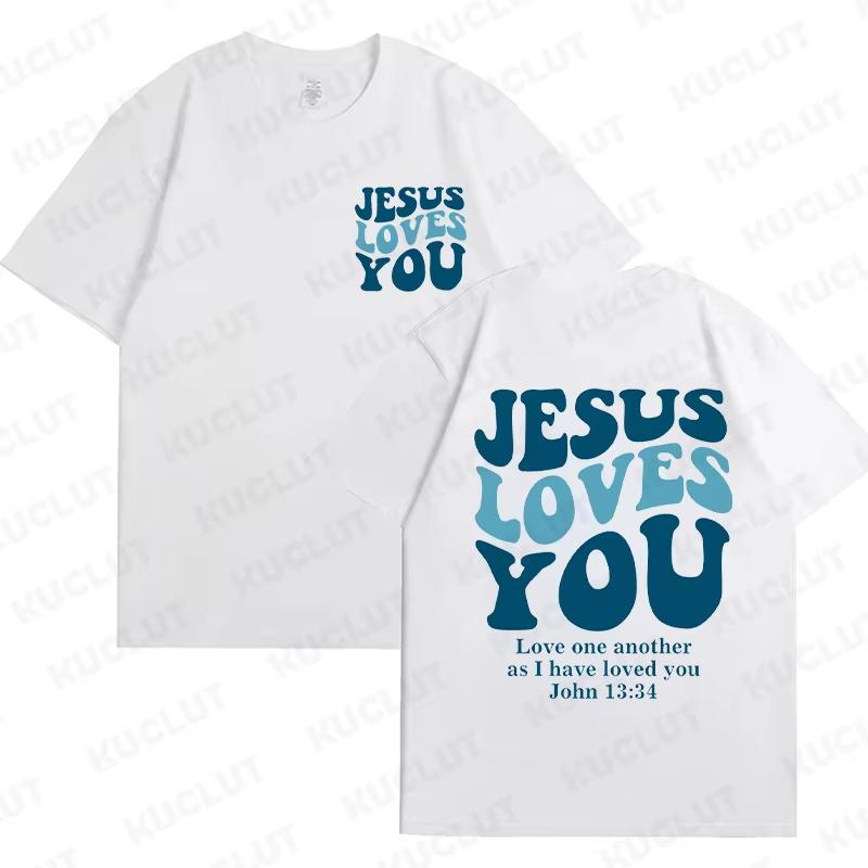 Jesus Loves You TShirt Love Like Jesus Shirt Christian Merch Christian Tees Jesus Is King Bible Verse Tops Christian Apparel