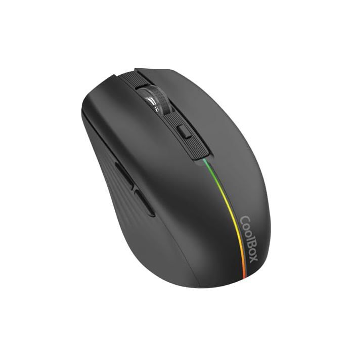 Souris Gaming Sans Fil - Coolbox - W01 - 1600 Dpi - Éclairage RGB - 6 Boutons