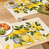 1 Stück Nordic Style Zitronenmuster Tischsets Hitzebeständige Tischmatten für Kaffeetassen und Schüsseln Familienheim Küchen Dekoration