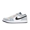 Air Jordan 1 Low Se Washed Denim 3X Slip Resistant Abrasion Resistant Low Top Vintage Basketball Shoes Men's CZ8455-100(Team368-3X)