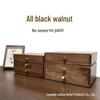 North American Black Walnut Jewelry Box with Multi-layer Drawers