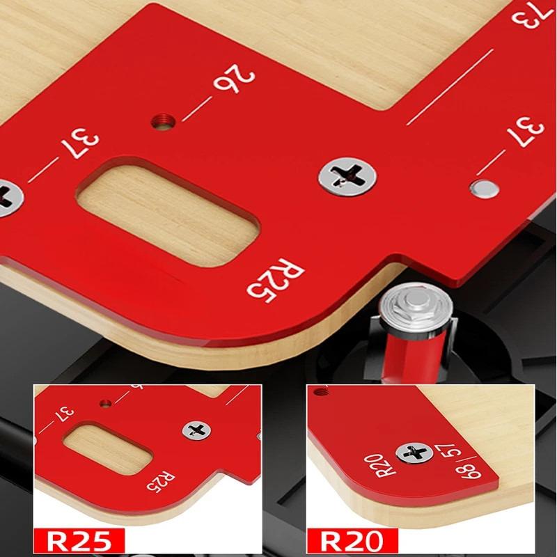 Wardrobe Invisible Embedded Handle Slotting Template Kitchen Handle Cabinet Door No Handle Needed Slot Positioning Tool