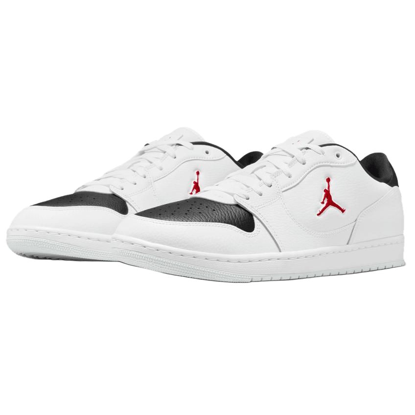 Jordan Court Connect Wygodne Dopasowanie Niskie Buty do Koszykówki Męskie sneakers Białe Czerwone IQ5698101