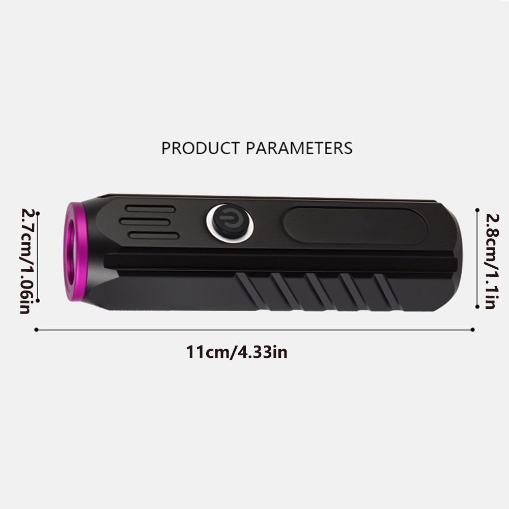 Rechargeable Mini Purple Light 365nm Fluorescent Agent Detection Lamp  Jewelry Appraisal