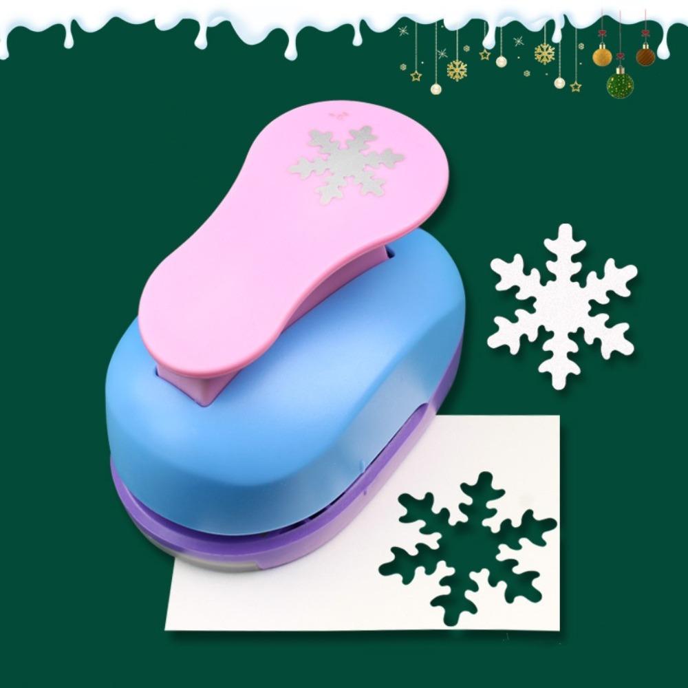 9/16/25/37/50mm Bastel-Lochstanzer Kunst-Papier-Schneidemaschine Schneeflocken-Prägemaschine Schreibwaren