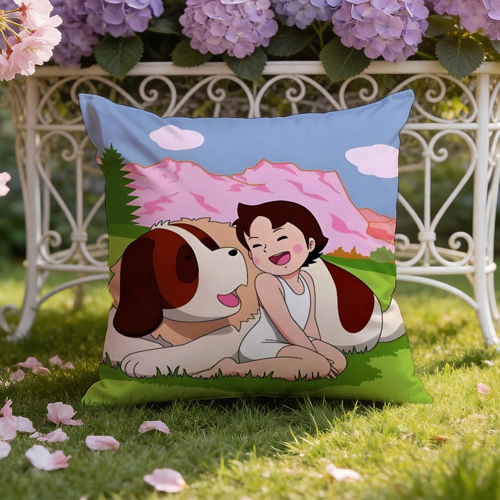 Roztomilá H-Heidi, Dívka z A-Alp Povlak na polštář Domácí a Auto Dvojí použití Povlak na polštář: Oboustranné pro prémiové pohodlí