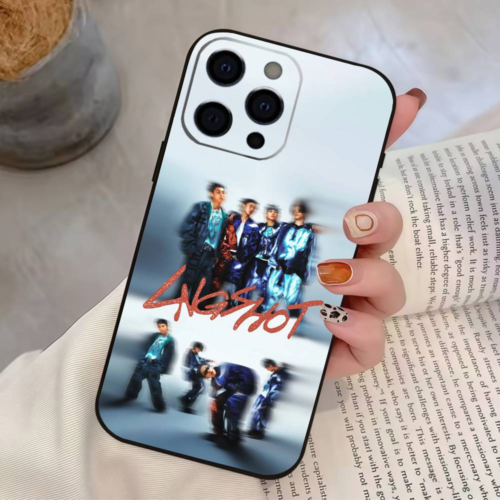 LNGSHOT SHOT CALLERS lngshot4sho Phone Case For iPhone 17,16,15,14,13,12,11 Plus,Pro Max,XS,Soft Silicone Black Cover