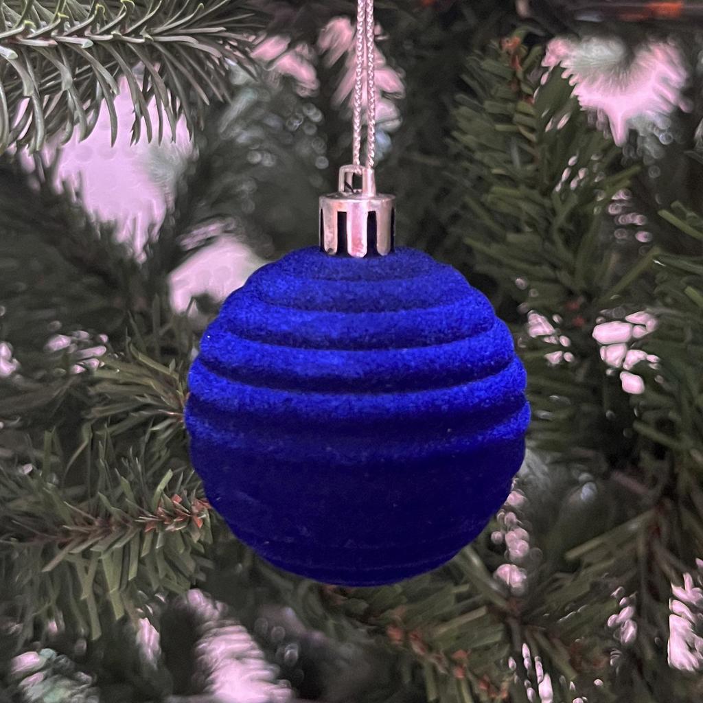 Retro Christmas Tree Ornaments - 6cm Decorative Balls