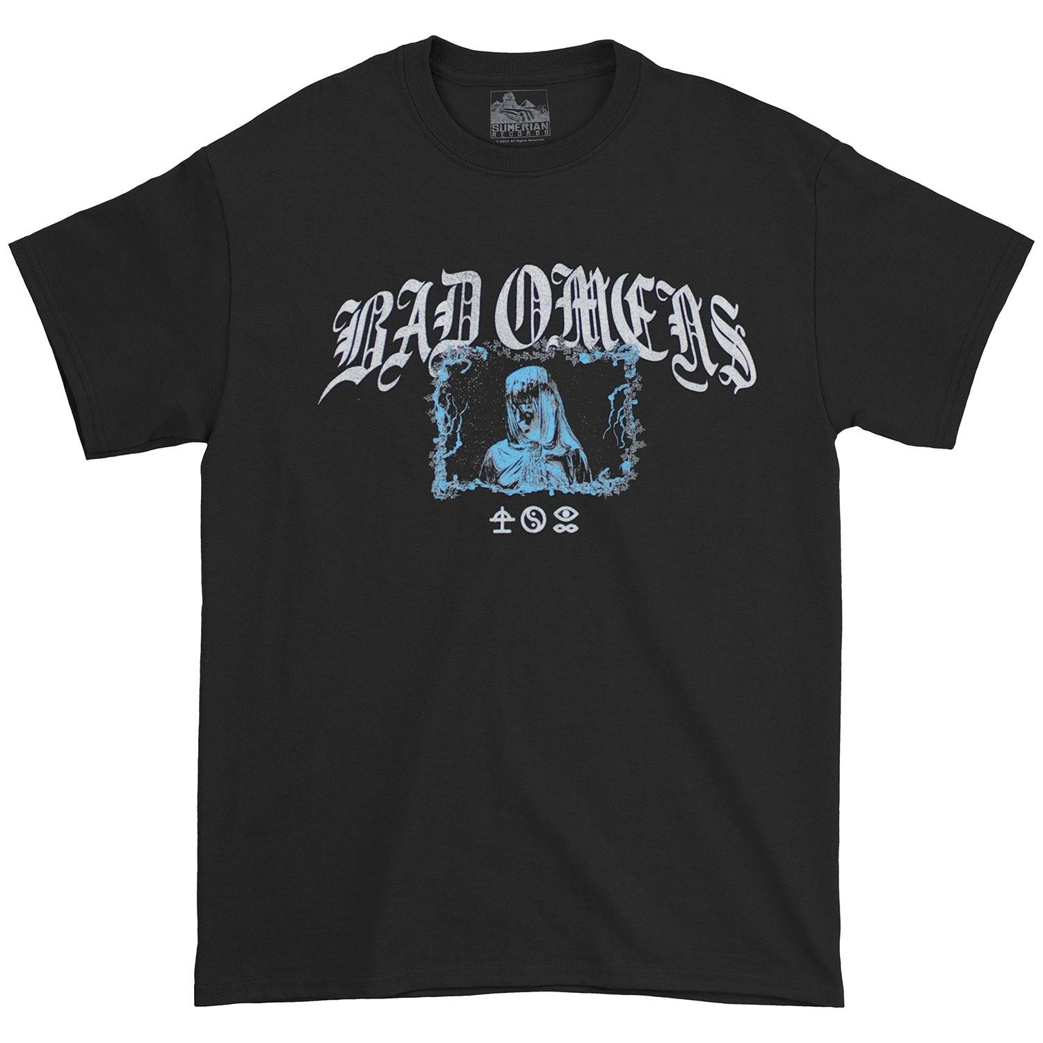 Men s Bad Omens Gothic T-shirt Large Black XL