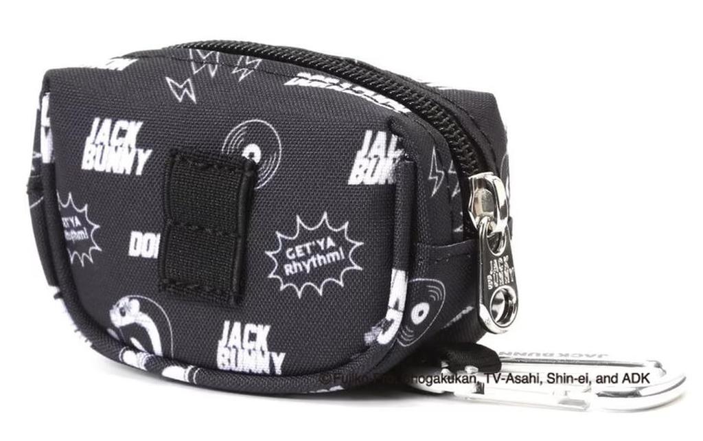 Jack Bunny Ball Pouch [Doraemon] (All-Over Print, Carabiner Included, Holds 2 Balls) / Golf / 262-4284005 010_Black