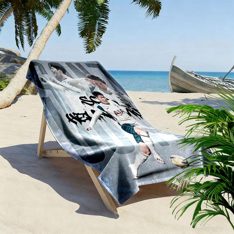 Tottenham Team Print Beach Towel, Large Soft Quick Dry Towel for Beach Camping Swimming