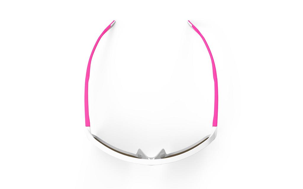 Rudy Project SPINSHIELD Sportsonnenbrille in Weiß Rosa Rot Fluo/Multi-Laser (SP723858-0004)