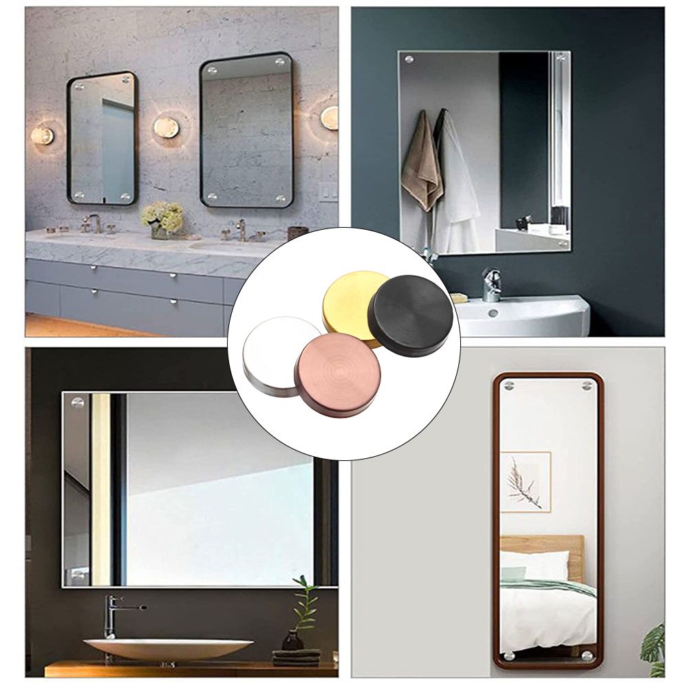 Screws Nails Mirror Fixing Nails Screws Decorative Cap Decoration Screw Covers Mirror Fasteners