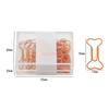 20pcs  Office Storage, Gift, Metal, Bone Paper Clip, Cute Paper Clip, Creative Clip, Invisible Export