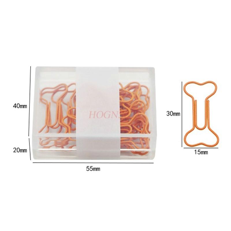 20pcs  Office Storage, Gift, Metal, Bone Paper Clip, Cute Paper Clip, Creative Clip, Invisible Export