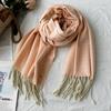 Winter Scarf for Women High End Fashion Houndstooth Shawl  Long Tassel Imitation Cashmere Men's Warm Scarf