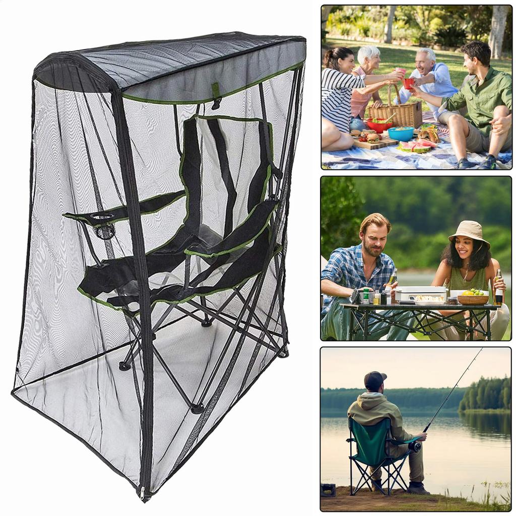 Patio Fly Netting Outdoor Clean Chair Tent Protective Waterproof Compact Sun Shade For Outside Backyard Fishing Backpacking