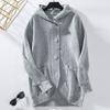 Long Sleeve Hooded Knit Cardigan Sweater Women Vintage Loose Button Front
