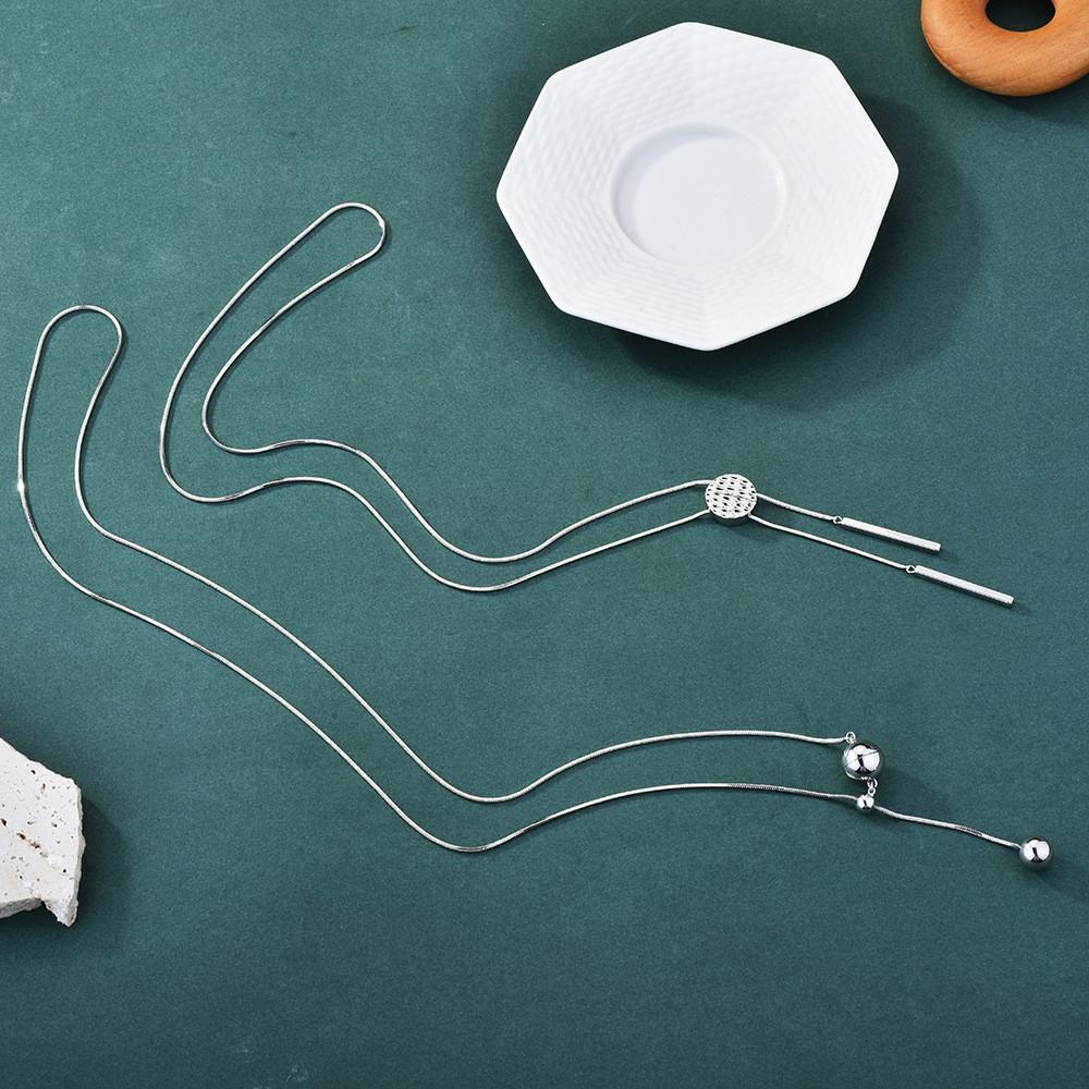 Chic Minimalist Gold Plated Snake Chain Necklace For Women With Unique Geometric Pendant And Magnetic Clasp