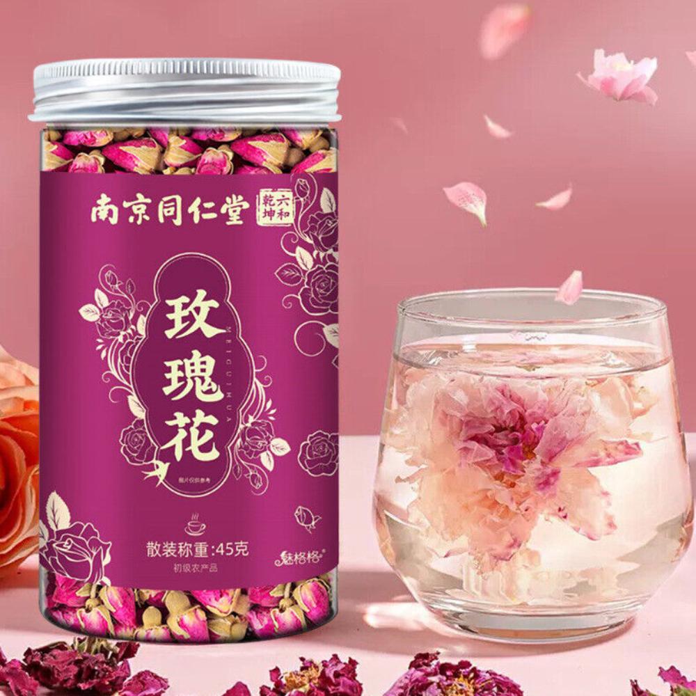 TongRenTang Rose Dried Flower Tea Pingyin Double Petal Large Flower Health Tea