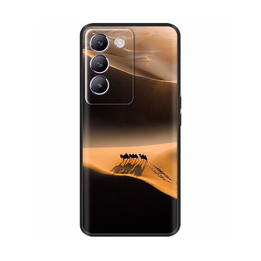 Shockproof Cover For Vivo V40 SE 5G T3 Y200e 5G V40SE Animal Painted Phone Back Cover Soft Silicone Case For Vivo T3 V40 SE Capa