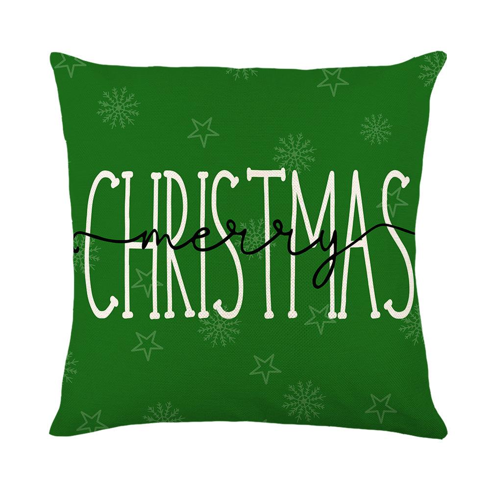 Christmas Pillow Holiday Home Living Room Sofa Cushion Cover Truck Print Polyester Pillow